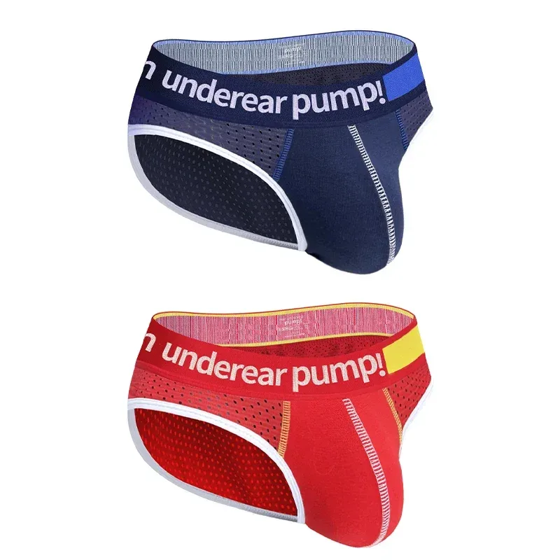 Cueca masculina de malha emagrecedora, cintura baixa, bolsa convexa em u, cintura elástica, respirável, cueca jockstrap colorida — image 36