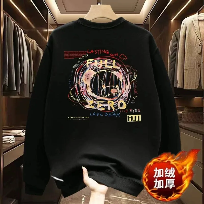 Men's Oversized Hoodie White Fashion 5XL Funny Hoodies Oversize for Men Letter Print Man Casual Wear Hoody Male Sweatshirt — image 8