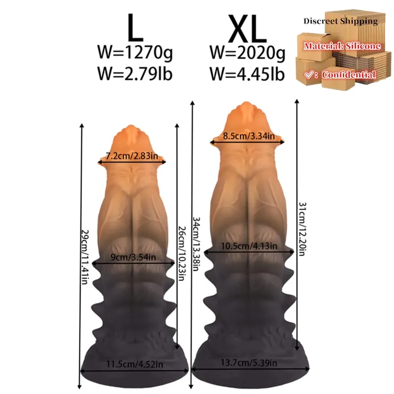 Big Anal Plug Monsters Enlargenmen Prostate Massager Τεράστια πρίζα πρωκτικού διαστολέα Πισινό Πρωκτικό Εκπαίδευση Επέκταση Παιχνίδια σεξ για γυναίκες άνδρες — image 15