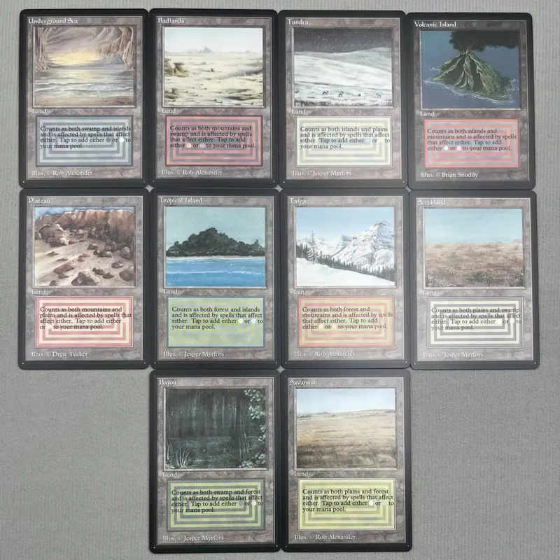 TCG Proxy Cards Deck Borad Games הולוגרמה בודדת לוטוס שחור Power9 Dual Landes The One Ring — image 5