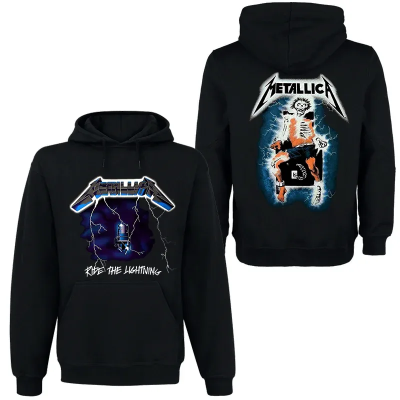 Band Rock Dark Wind Hoodie Herr Street Hip Hop Top Bekväm huvtröja Höst_Vinter Personlighet Herrkläder — image 4