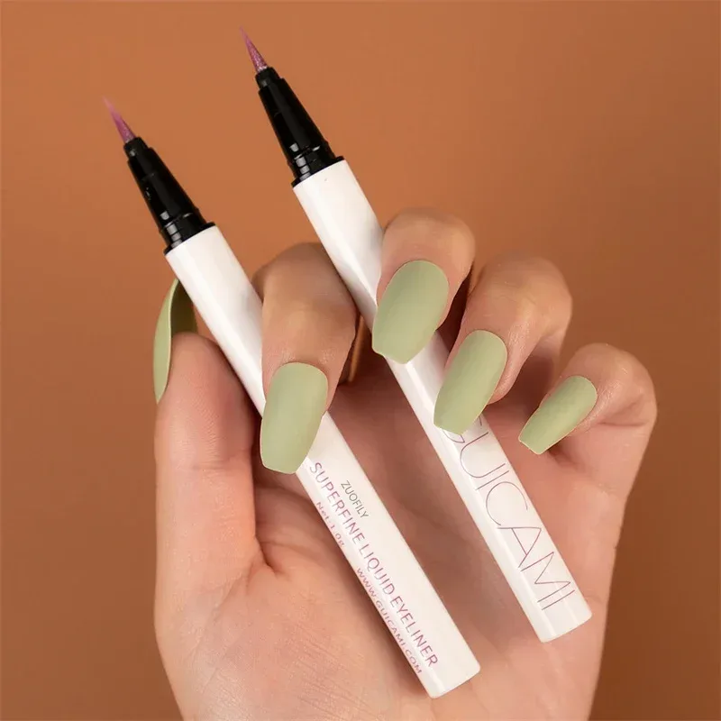Pearlescent White Liquid Eyeliner Pen Waterproof Non-dizzy Eye Liner Shadow Pen Fast-drying Lasting Shiny Lying Silkworm Pencil — image 5