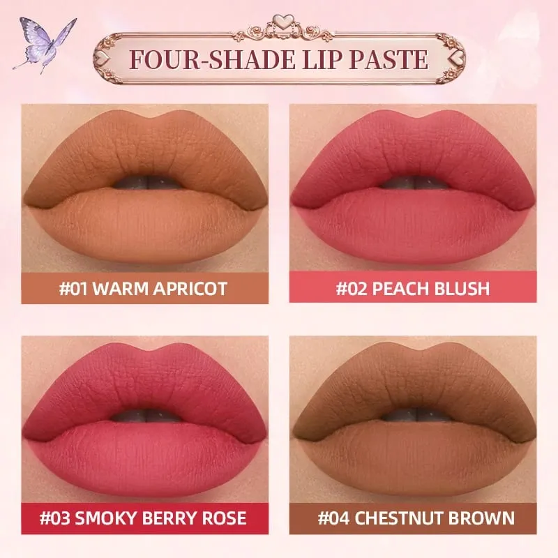 Πολυτελές σετ μακιγιάζ Pink Butterfly Cosmetic Kit Eyeshadow Palette Lip Tint Blush Mascara Eyeliner Highlighter Beauty Makeup Δώρο — image 5