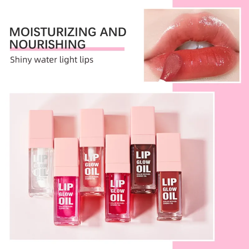 Ενυδατικό Lip Gloss Mirror Water Lip Glaze Nourishes Lips Liquid Lipstick Volume Lip Clear Lipgloss Women Lips Cosmetics — image 4