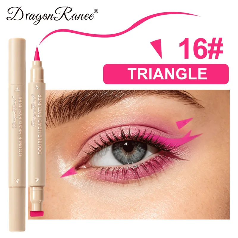 Love Star Butterfly Liquid Eyeliner με διπλό άκρο, αδιάβροχο και χωρίς μουντζούρες, γρήγορο στέγνωμα 2 σε 1 Πολύχρωμο μακιγιάζ Stamp Eye Line Pen — image 25