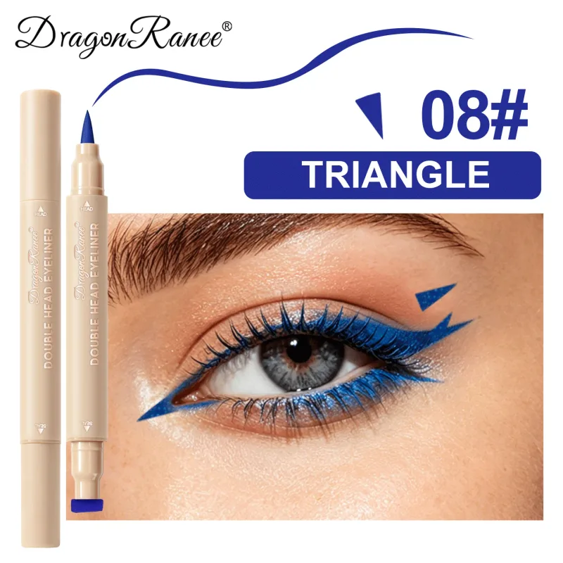 Love Star Butterfly Liquid Eyeliner με διπλό άκρο, αδιάβροχο και χωρίς μουντζούρες, γρήγορο στέγνωμα 2 σε 1 Πολύχρωμο μακιγιάζ Stamp Eye Line Pen — image 22