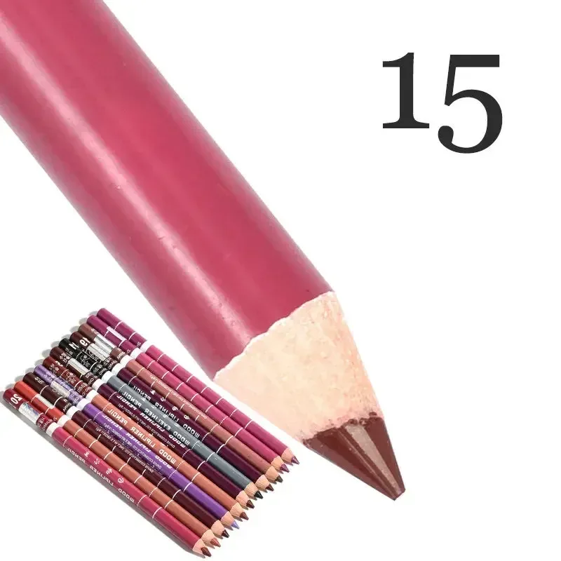 28Color Antifouling Lip Liner Professzionális rúzstoll Precise Waterproof Lip Outline Ceruza ajak smink Tartós szemceruza Krémes — image 29