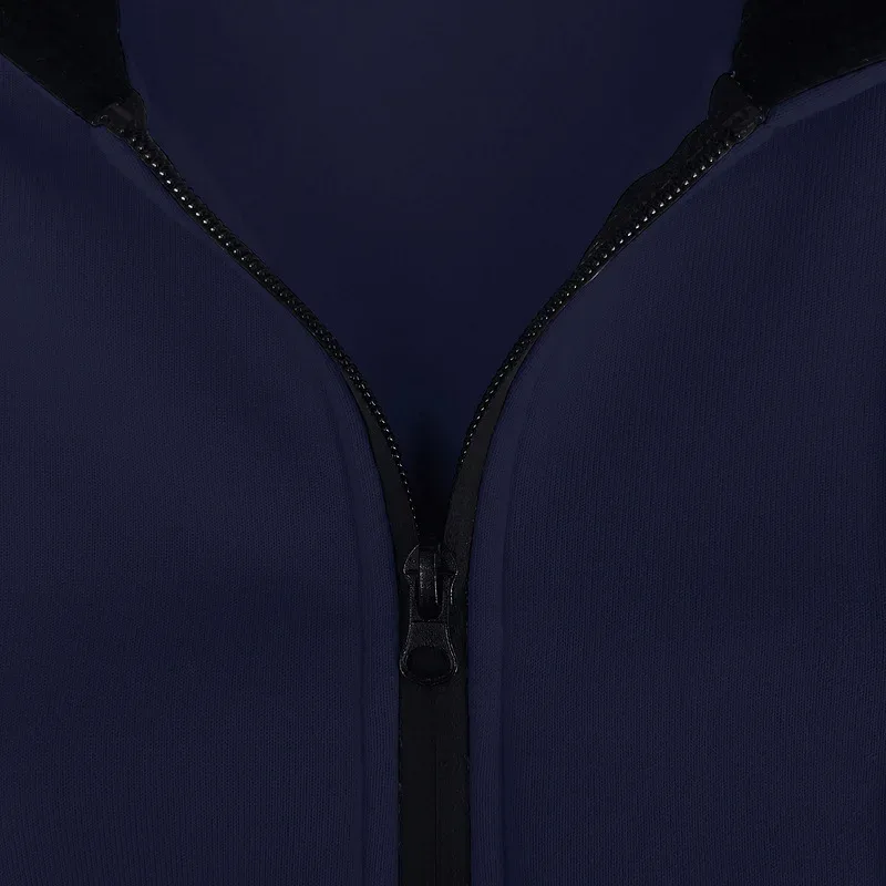 Novo 2026 outono casual sólido manga longa zíper com capuz moletom casaco masculino moda ao ar livre roupas esportivas jaquetas — image 18
