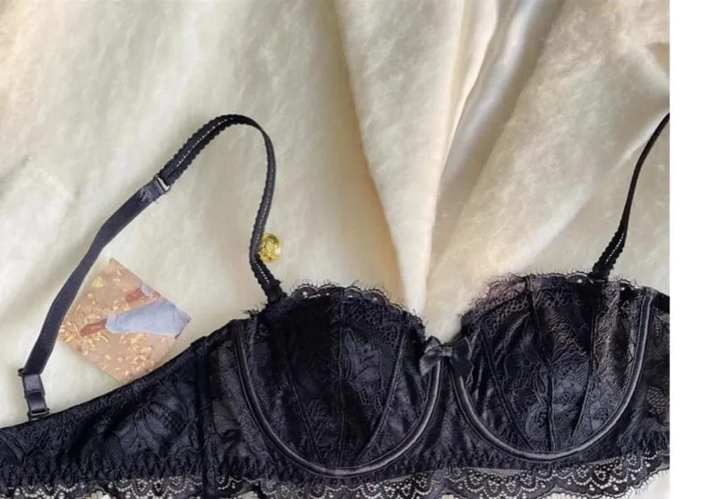 Γαλλικό Half Cup Rabbit Ear Set Hot Sale Γυναικεία εσώρουχα αντιολισθητικά αντιολισθητικά πλαϊνή υποστήριξη Anti-Sag 32-38 — image 12