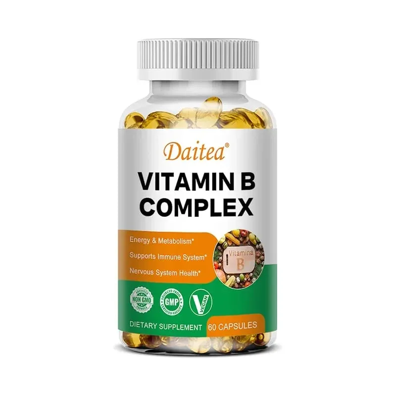 Organic B-vitamin komplex támogatja az energia immunrendszer egészségét Antioxidáns kiegészítő - 30/60/120 vegetáriánus kapszula — image 11