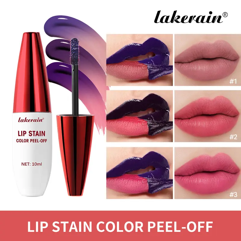 Lip Stain Peel Off Matte Lipstick for Lips Stick 24 Hours Water Resistant Lipsticks Free Shipping Cheap Lip Gloss Makeup Ink — image 2