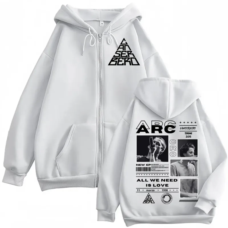 Canserbero All We Need is Love Muerte Vida Merch Zipper Hoodie Men's Fashion Hip Hop Zip Up Sweatshirts Casual Fleece Pullovers — image 6