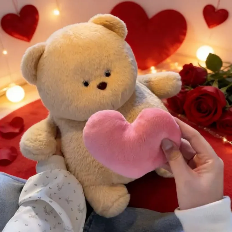 Plush Confession Bear Talking Doll Hidden Recording Stuffed Animal Super Soft Bear Companion Toy Sleeping Gift