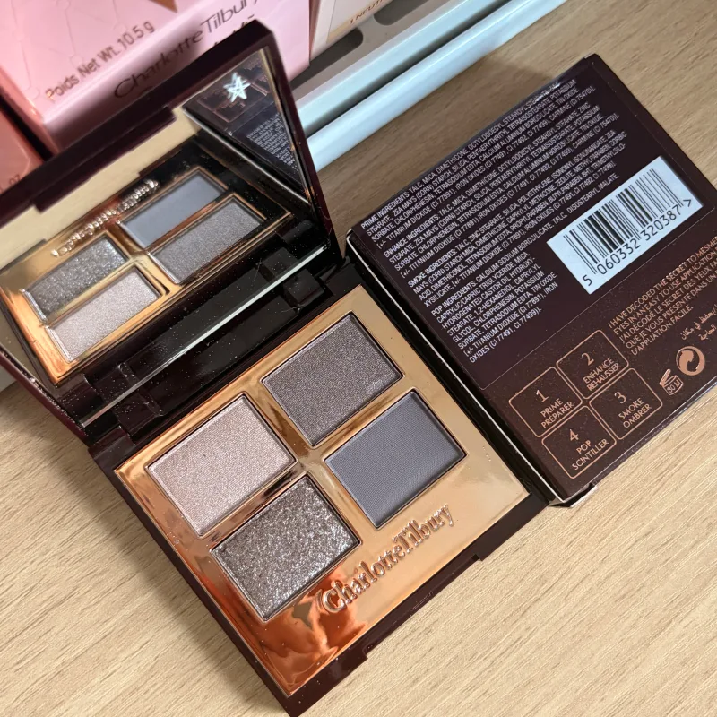 Charlotte Tilbury Four Color Palette Pillow Talk Eraggera Eyes Small Gold Tube κραγιόν Εύκολο στην εφαρμογή Μακιγιάζ Φορητά καλλυντικά — image 10