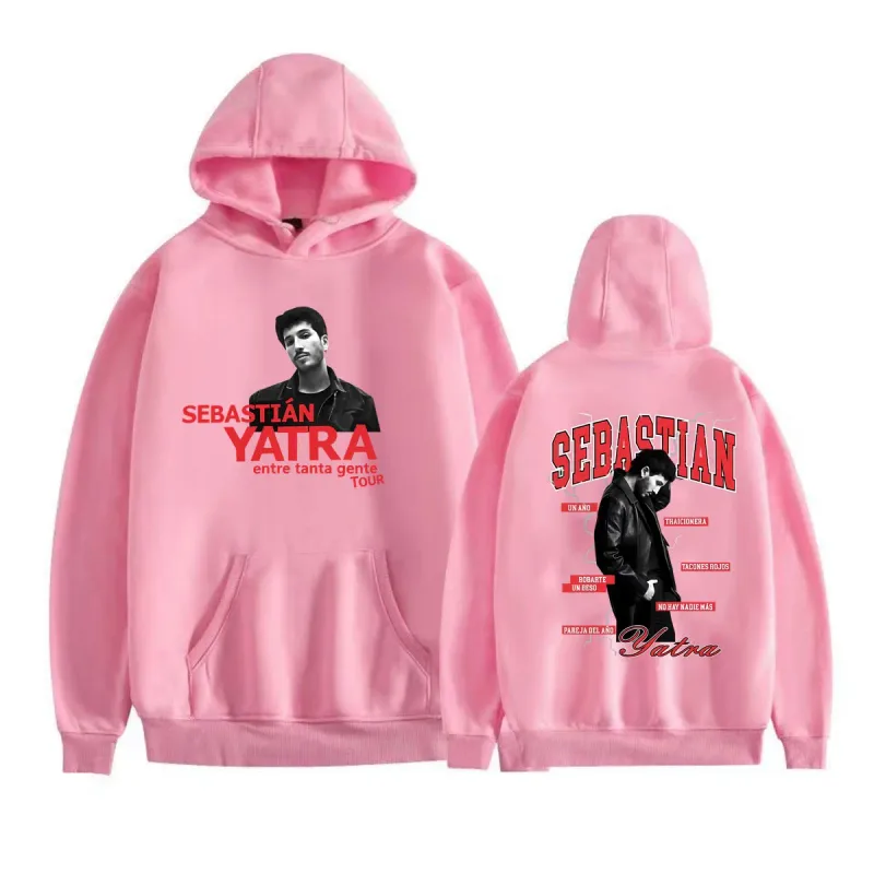 Sebastian Yatra Entre Tanta Gente Tour 2026 Sweatshirts Men Women Fashion Gothic Hoodie Vintage High Quality Pullover Streetwear — image 9