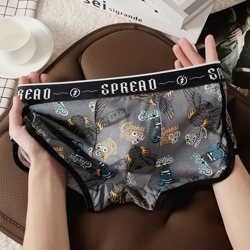 Brand Health 1pcs/3pcs Cotton Boxer Men Underwear Hot Breathable Mens Boxers BoxerShorts Man Panties Size L-3XL MLS8088 — image 3