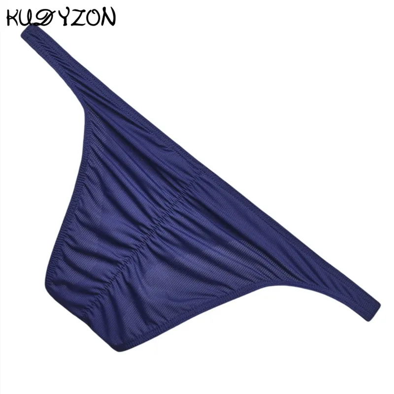 Cuecas de biquíni dos homens roupa interior sexy homem u bolsa hip elevador cuecas malha respirável masculino mini calcinha ropa interior hombre deslizamentos — image 1