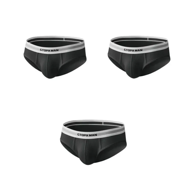 3 pacote de verão única camada roupa interior masculina cuecas de cintura baixa para homens elástico conforto ajuste cuecas ropa interior hombre — image 20