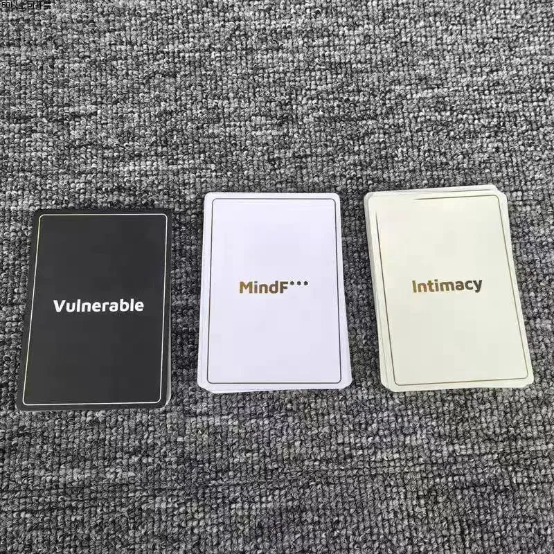 9X6,5cm Substance By Lovely English Edition Cute Deep Conversation Card Game Meaningful Dialogue with 90 Pcs Cards