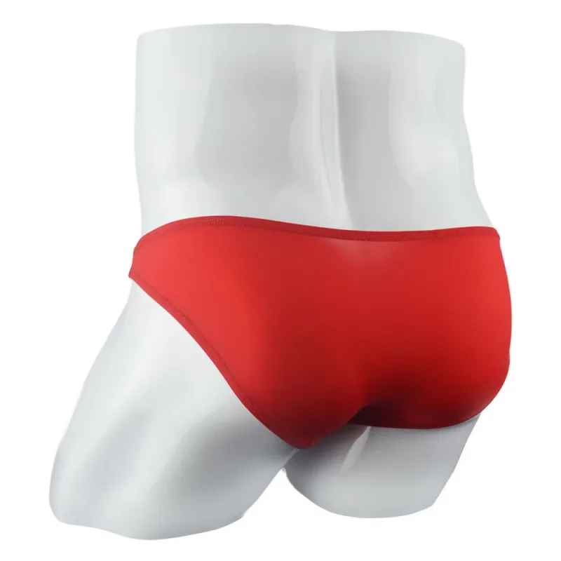 Ice Silk U Pouch Men Underwear Low Waist Bulge Briefs Male Seamless Bikini Slips Hombre Breathable Exotic Lingerie