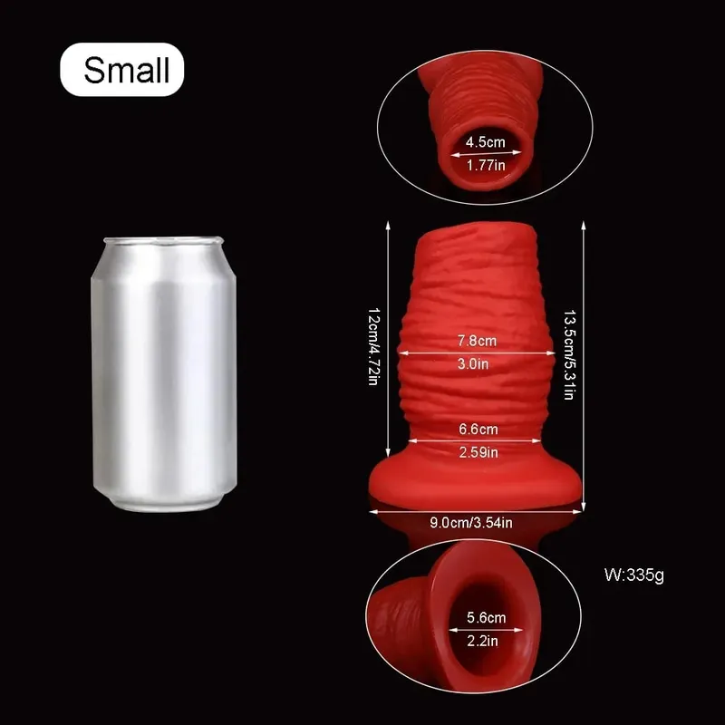 3/3.46/3.85 Inch Huge Hollow Anal Plug Liquid Silicone Soft Butt Plug Vaginal Anal Expansion Speculum Gay Fisting BDSM Sex Toys — image 7