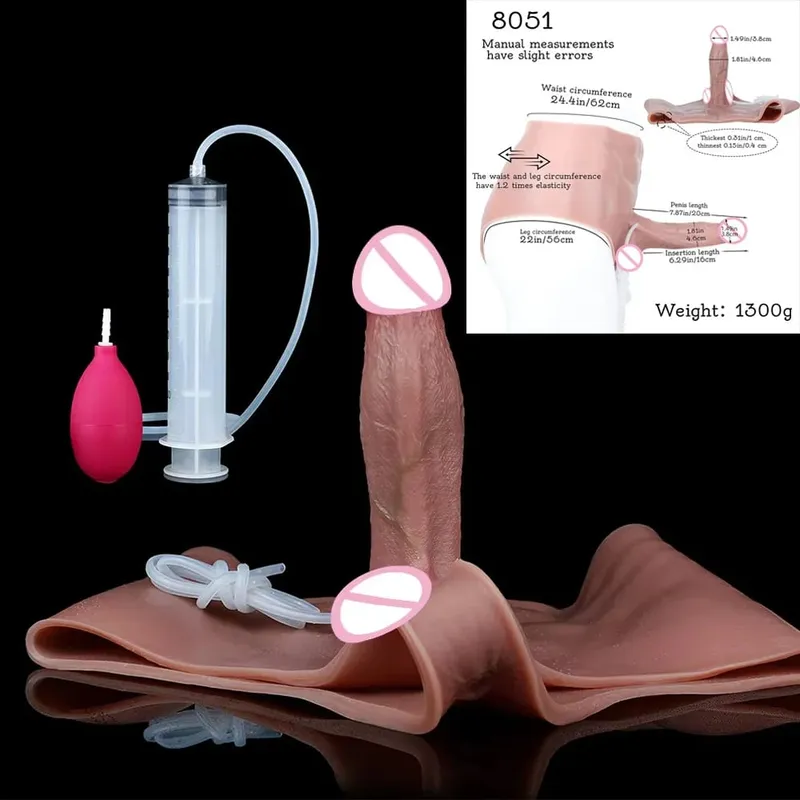 Silicone Anal Plug Squirting Dildo Panties With Abdominal Muscles Solid Penis Vaginal Anal Masturbator Sex Toy For Female