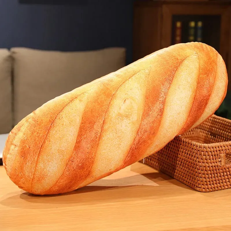 50cm/20cm Μαξιλάρι ψωμιού Γαλλικό ψωμί Λούτρινο Μαξιλάρι Γεμιστές Εικόνες Εκτύπωσης Φαγητό Peluche Party Prop Διακόσμηση Δώρο συντροφιάς ύπνου — image 6
