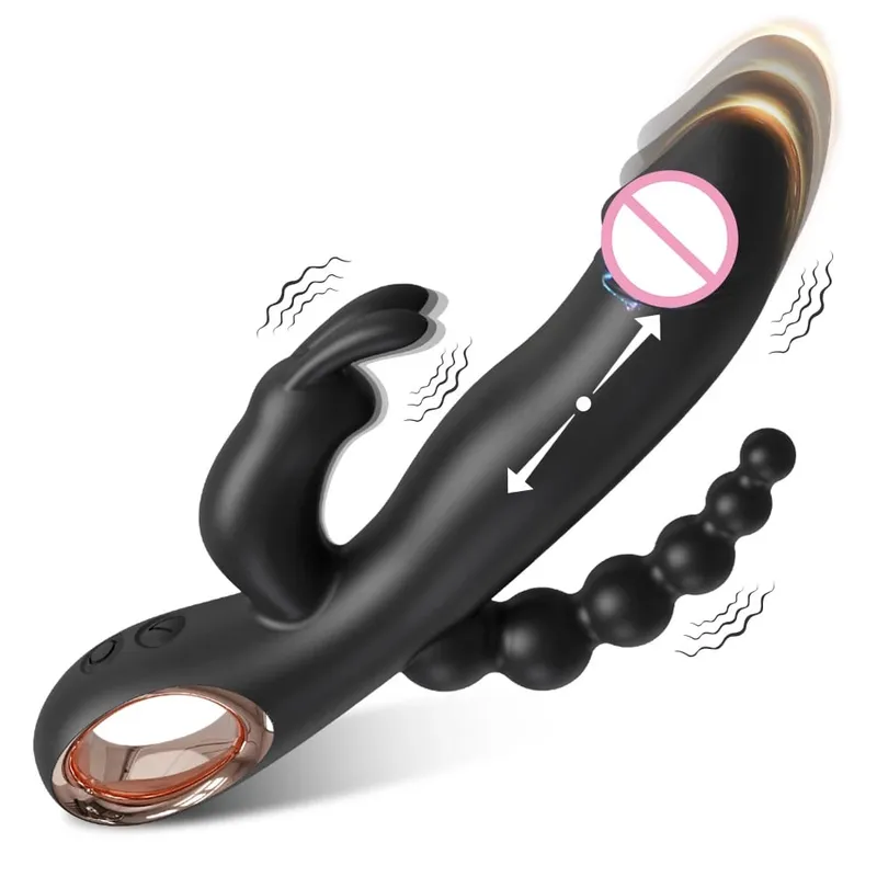 Thrusting Rabbit Vibrator for Women Vagina Dlido Vibrator G-Spot Clitoris Stimulator Female Masturbation Sex Toy for Women — image 15
