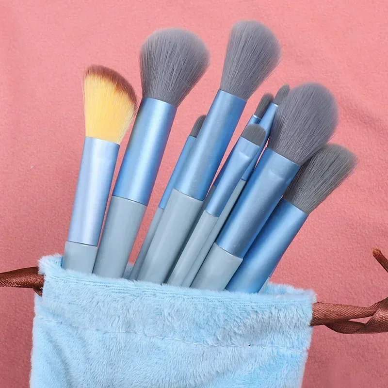 Ensemble de pinceaux de maquillage, 13 pièces, ombre à paupières, fond de teint, poudre cosmétique, mélange de Blush, outils de maquillage de beauté pour débutants — image 13