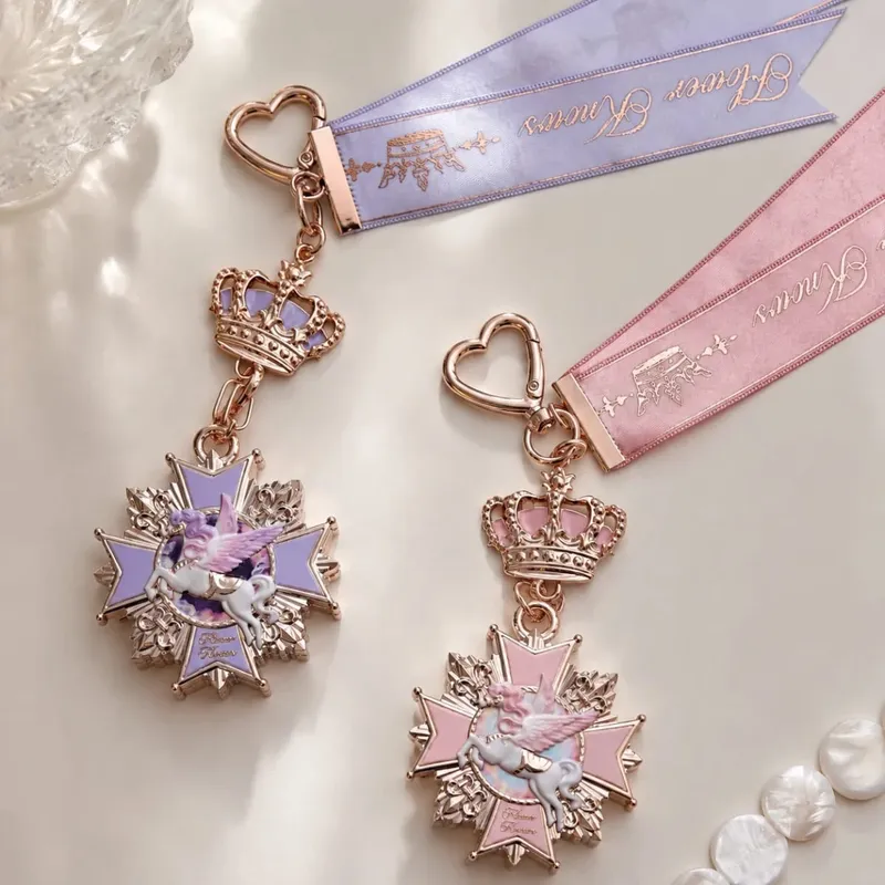Flower Knows Knight Unicorn Eyeshadow Palette Charm Mini Makeup Accessory Fantasy Unicorn Design Cosmetic Bag Decoration — image 4