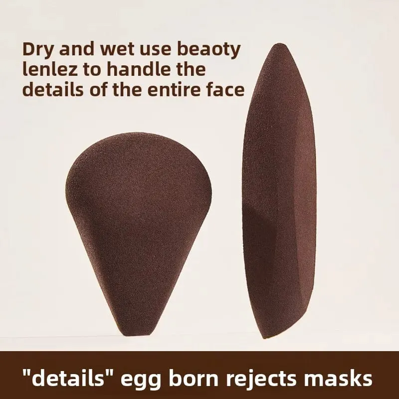 2db Finger Shape sminkszivacs készlet Puha, újrafelhasználható kozmetikai puff az alapozóhoz Highlighter korrektor keverő arckontúrhoz