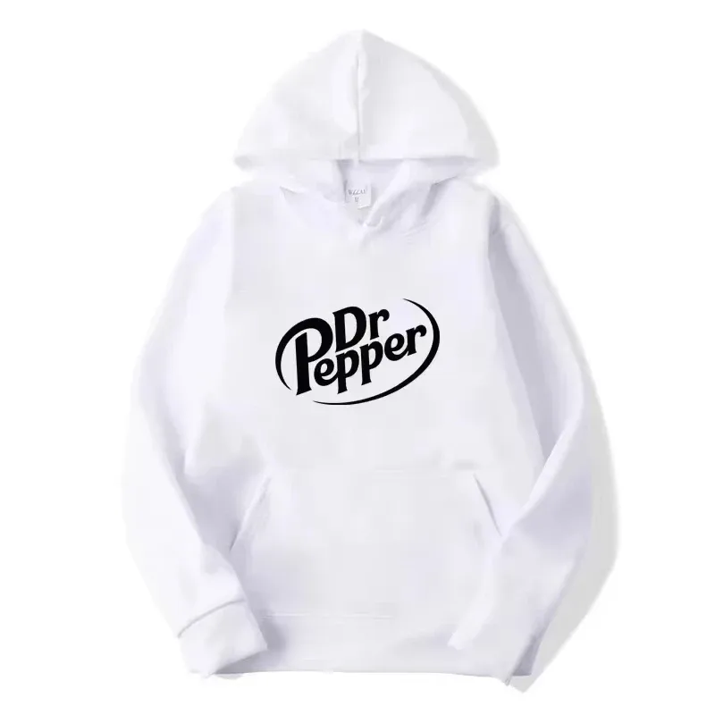 Höstvarm Dr Pepper Letter Tryckt Luvtröjor Gata Män Mode Fleece Sweatshirts Casual Unisex Pullover Toppar Mode Tre — image 5