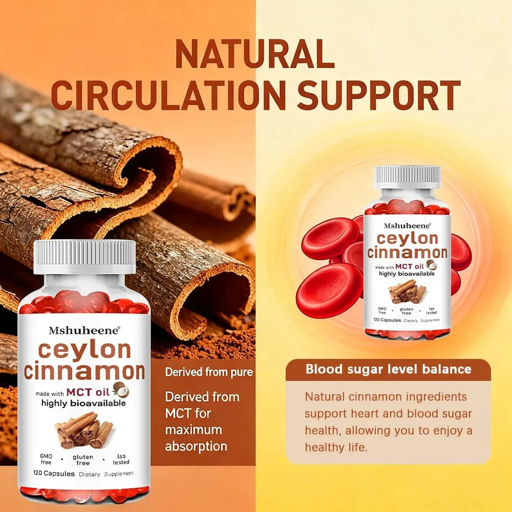 Bio ceyloni fahéj kapszula 600 mg nagy hatékonyságú, támogatja az antioxidáns immunrendszert, a szív-ízületeket, a csontokat és az emésztést — image 7