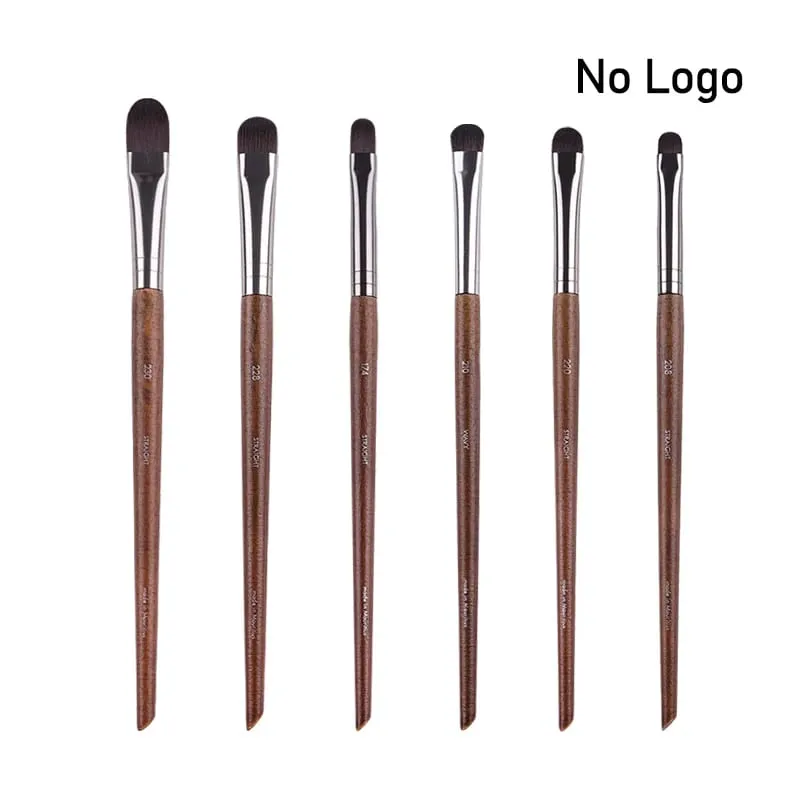 Ensemble complet de pinceaux de maquillage pour les yeux en bois naturel, kit de maquillage Pro pour fard à paupières, surligneur, sourcils, lèvres, cils, pratique — image 18
