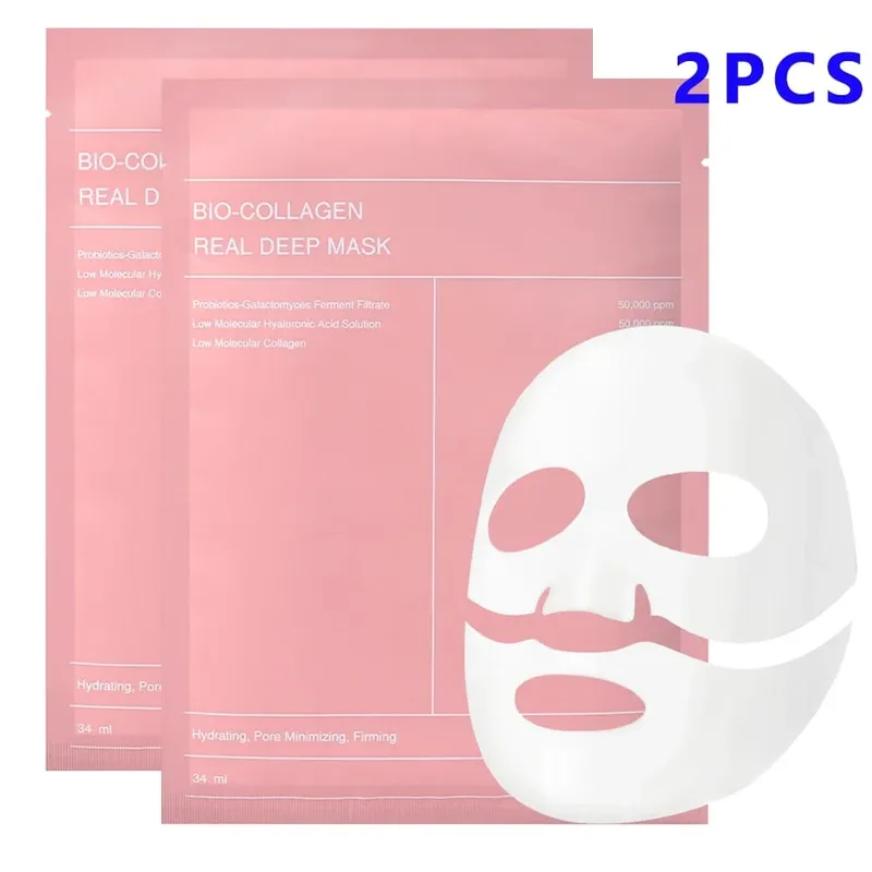 מסכת קולגן מפוצלת לחות מרעננת מבהירה טיפוח העור טיפוח שמן בקרת רך עדין לחות עמוקה מסכות פנים איפור קוריאני