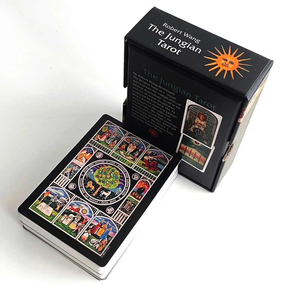 The Jungian Tarot Deck in Rigid Box 78 Double-embossed Cards for Active Imagination Jung Archetypes Psychology