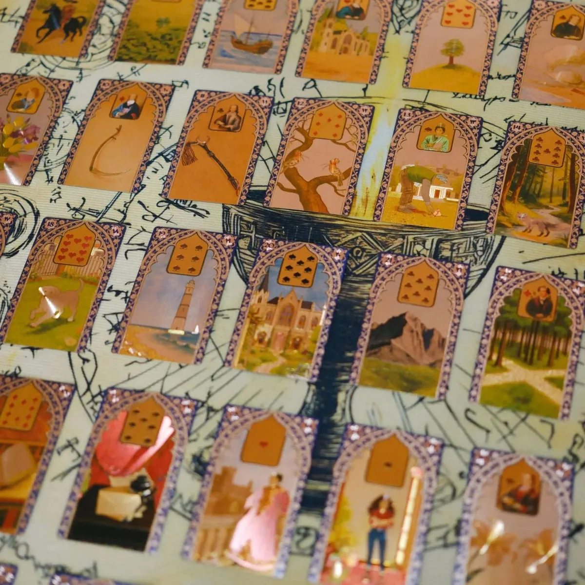 Rana George Lenormand Oracle kártya 40 db Vízálló PET kártya 12*7cm jósláshoz és jósláshoz — image 4