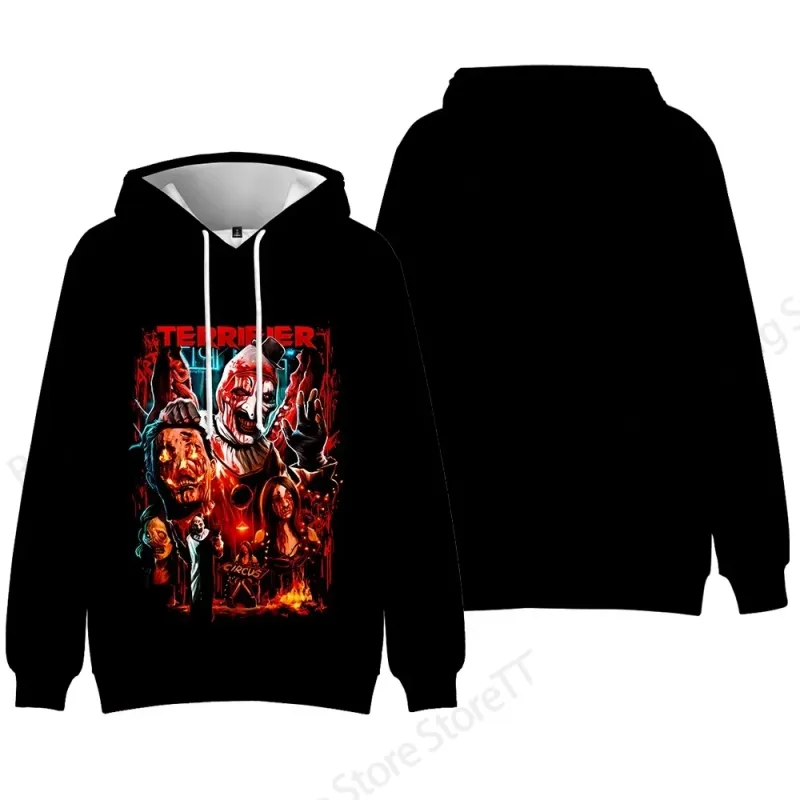 Horror Movie Terrifier Killer 3d Print Hoodie Men Women Fashion Long Sleeve Hoodies Halloween Coat Men Sweatshirt Winter Clothes — image 12