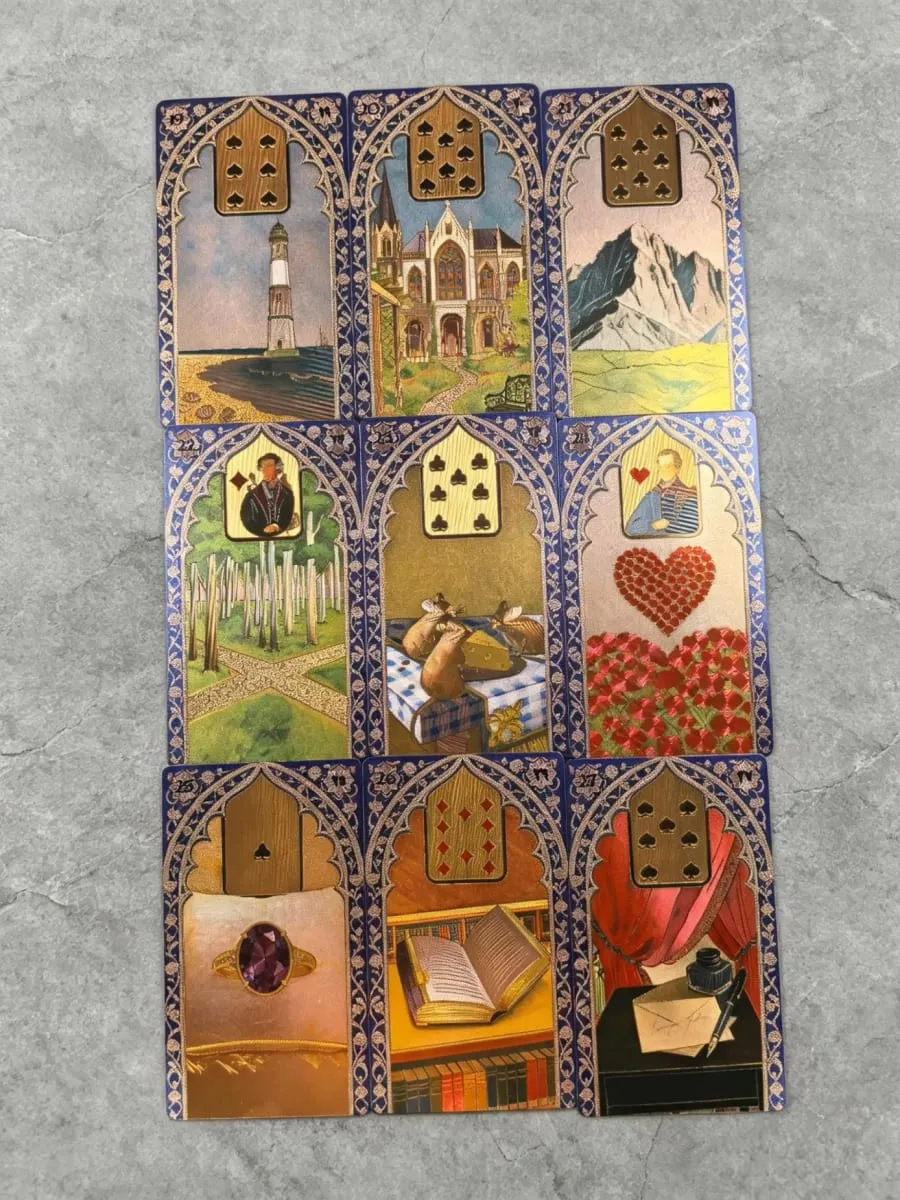 Rana George Lenormand Oracle kártya 40 db Vízálló PET kártya 12*7cm jósláshoz és jósláshoz — image 5