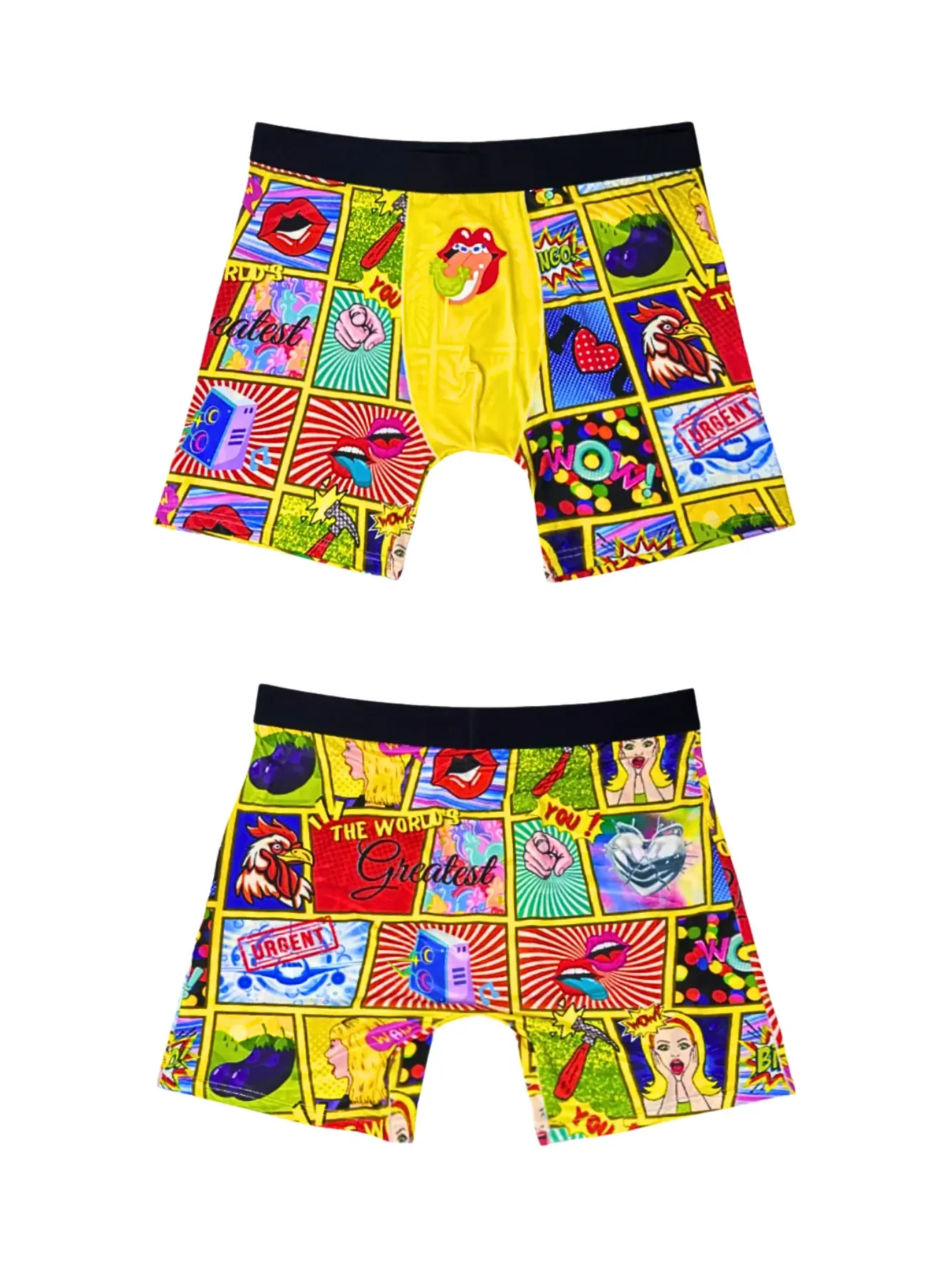 Men Underwear Casual Sports Boxershorts Men Print Long Boxers Teenagers Parents Sexy Funny Underwear Fashionable Printed Shorts