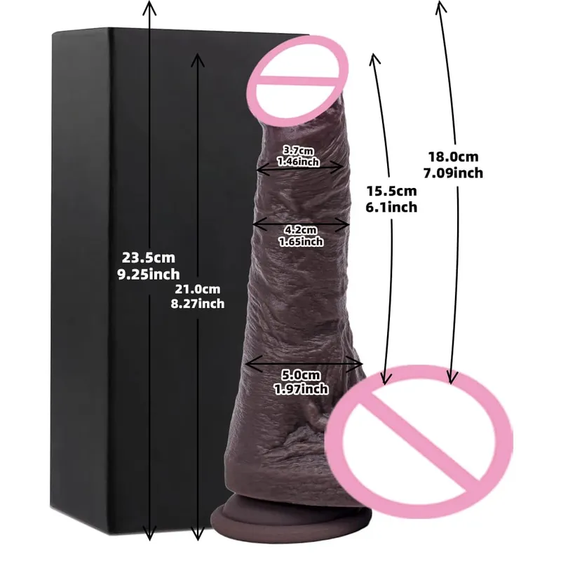 Realistic Big Dildo Huge Fake Penis With Suction Cup Flexible Artifical Dick Female Vagina Anal Masturbation For Lesbain Sex Toy — image 12