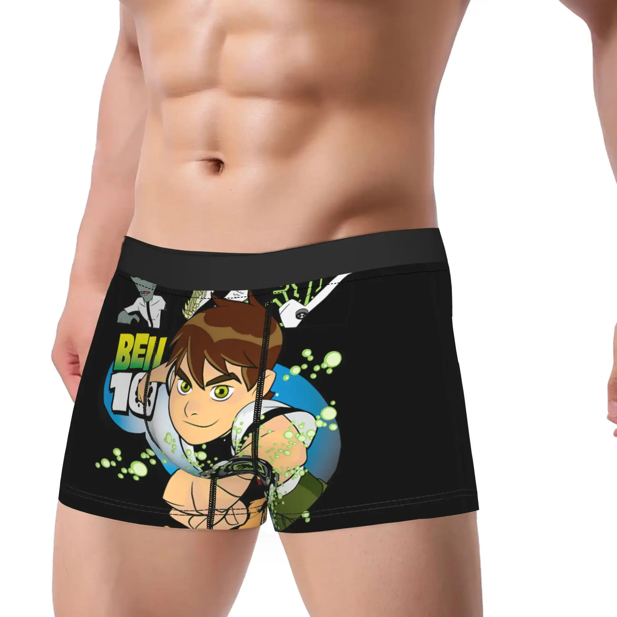 Ben 10 Aliens Underwear Classic Panties Customs Shorts Briefs Para sa Mga Lalaki 3D Pouch Plus Size Trunk — image 2