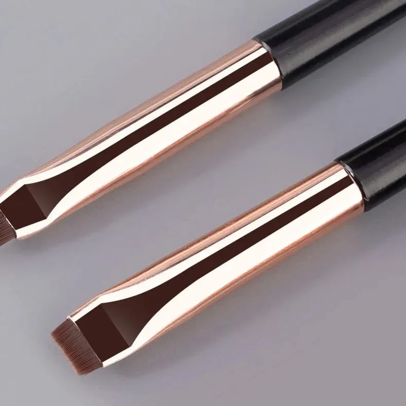 3pcs/set Blade Eyeliner Brush Eyebrow Brush Portable Flat Fine Eye Liner Brow Contour Makeup Brushes Makeup Brush Set — image 4