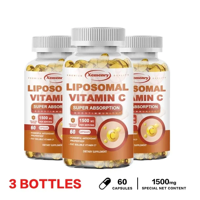 Liposomal Vitamin C - Supports Antioxidant and Nutrient Absorption Energy Supplement and Promotes Immune Health