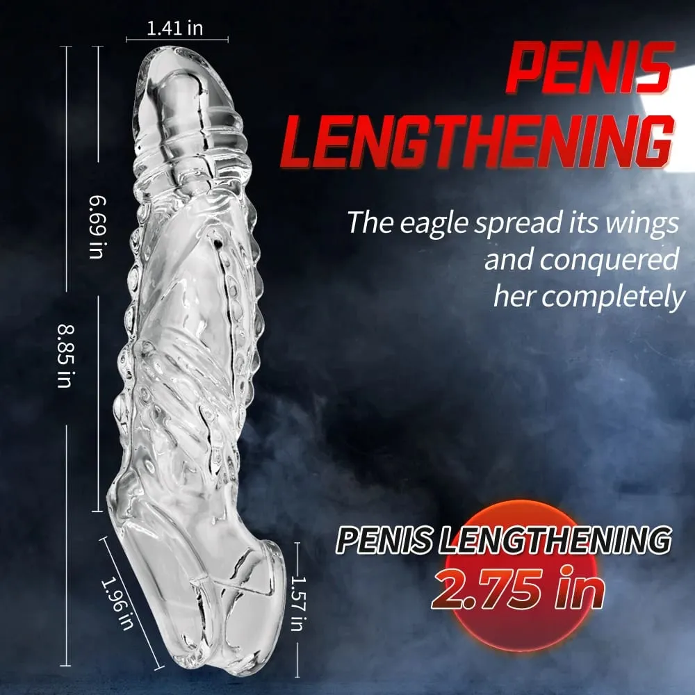 Wireless Vibrating Condoms Enlargement Delay For Men Reusable Dildo Vibrator Penis Ring Sleeve Adult Sex Toy Sex Product 2024 — image 4
