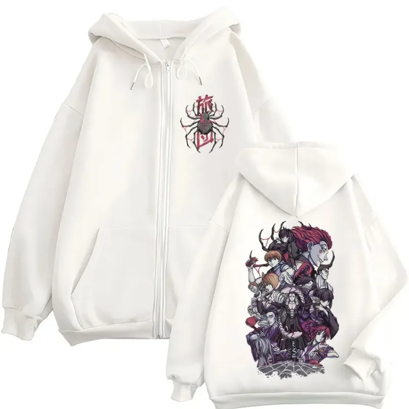 Anime Hunter X Hunter Spider Phantom Troupe Zipper Hoodies Men's Zip Up Hooded Sweatshirts Long Sleeves Pullovers Jacket Coats — image 3
