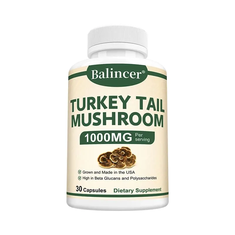 Turkey tail mushroom supplement capsules enhance immunity intestinal immune health metabolism — image 8