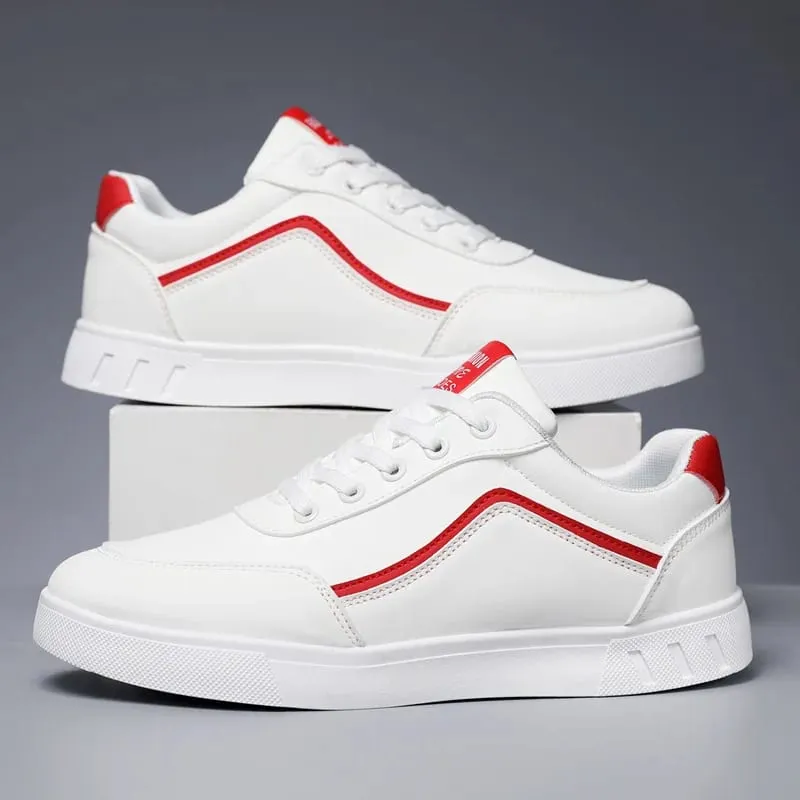 Λευκά Βουλκανιζέ Sneakers για Άντρες Flats Άνετα Παπούτσια Lace Up Fashion Plus Size 39-48 Φθινόπωρο Άνοιξη — image 6