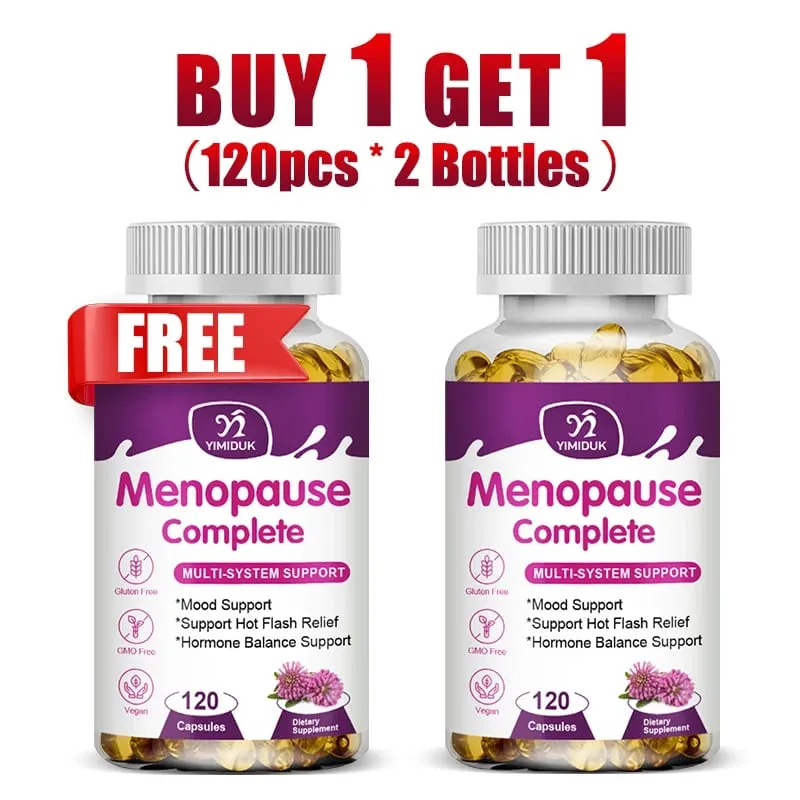 Buy 1 Get 1 Free! Menopause Complete Supplement for Hot Flash Relief Hormone Balance & Mood Soothes Joint Discomfort Vegan — image 9