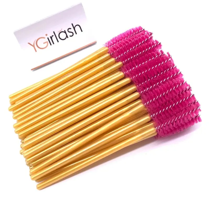 YGirlash 50 יחידות Lash Swans מוליך ריסים קריסטל ידית יהלום חד פעמית שרביטי מסקרה ניילון מברשת כלים קוסמטיים — image 32